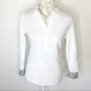 Birds of Paradis Travato White Popover Shirt ac143